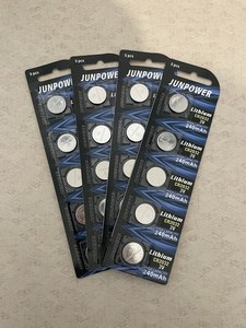 JUNPOWER CR2032 3V Lithium Coin Cell/Button Battery 240mAh 5-Pack (4 packs)