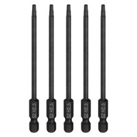 "5X Flachbits H2.5 1/4\" 4\" Schwarz FüR 1/4\"-Antrieb"