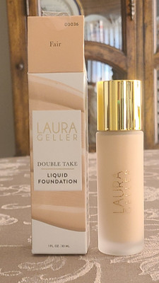 Laura Geller Double Take Liquid Foundation Shade Fair 1 fl oz New With Box