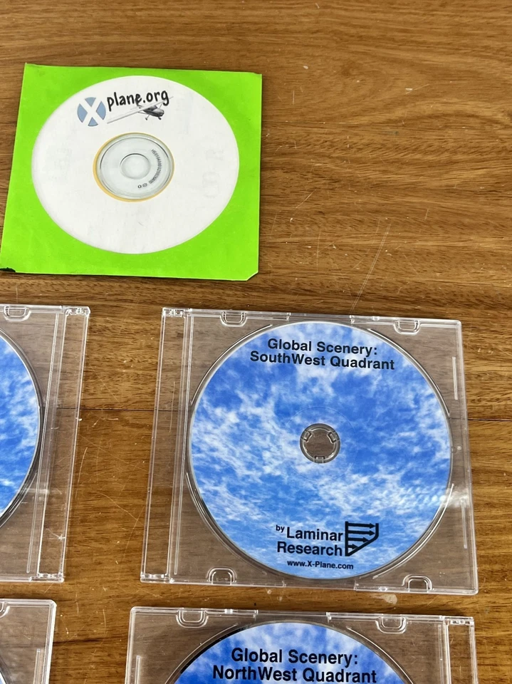 X-Plane by Laminar Research Global Scenery NW, NE, SW, SE Quadrants LOT DISCS - Image 3 of 4