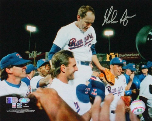 Foto de celebración autografiada por Nolan Ryan TX Rangers 8x10 - AIV Holo/Ryan Holo *S - Imagen 7 de 7