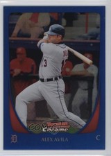2011 Bowman Chrome Blue Refractor 102/150 Alex Avila #2 n0c