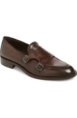 $395 - BRUNO MAGLI Blake Monk Strap Shoe in Brown Size 9