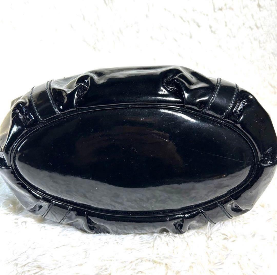 GUCCI Abbey Enamel Tote Bag Black Authentic Ladies Fashion Handbag thumbnail 6