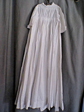 Linge ancien Robe de baptême en piqué de coton ♥️