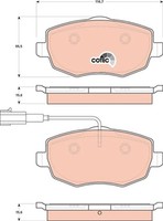 NEU - TRW GDB1707 Bremsbelagsatz, Scheibenbremse FüR Lancia
