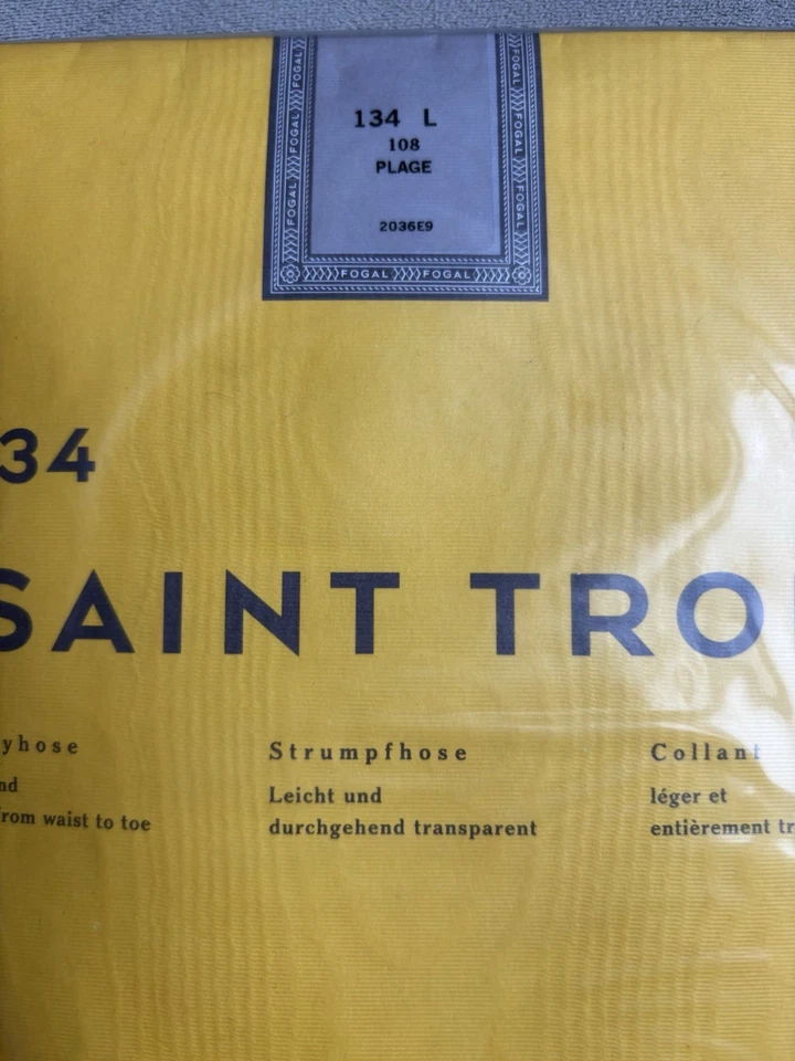 Pantimedias Fogal Saint Trop Plage 134 Talla L Ligeras y Transparentes Foto 4 de 4