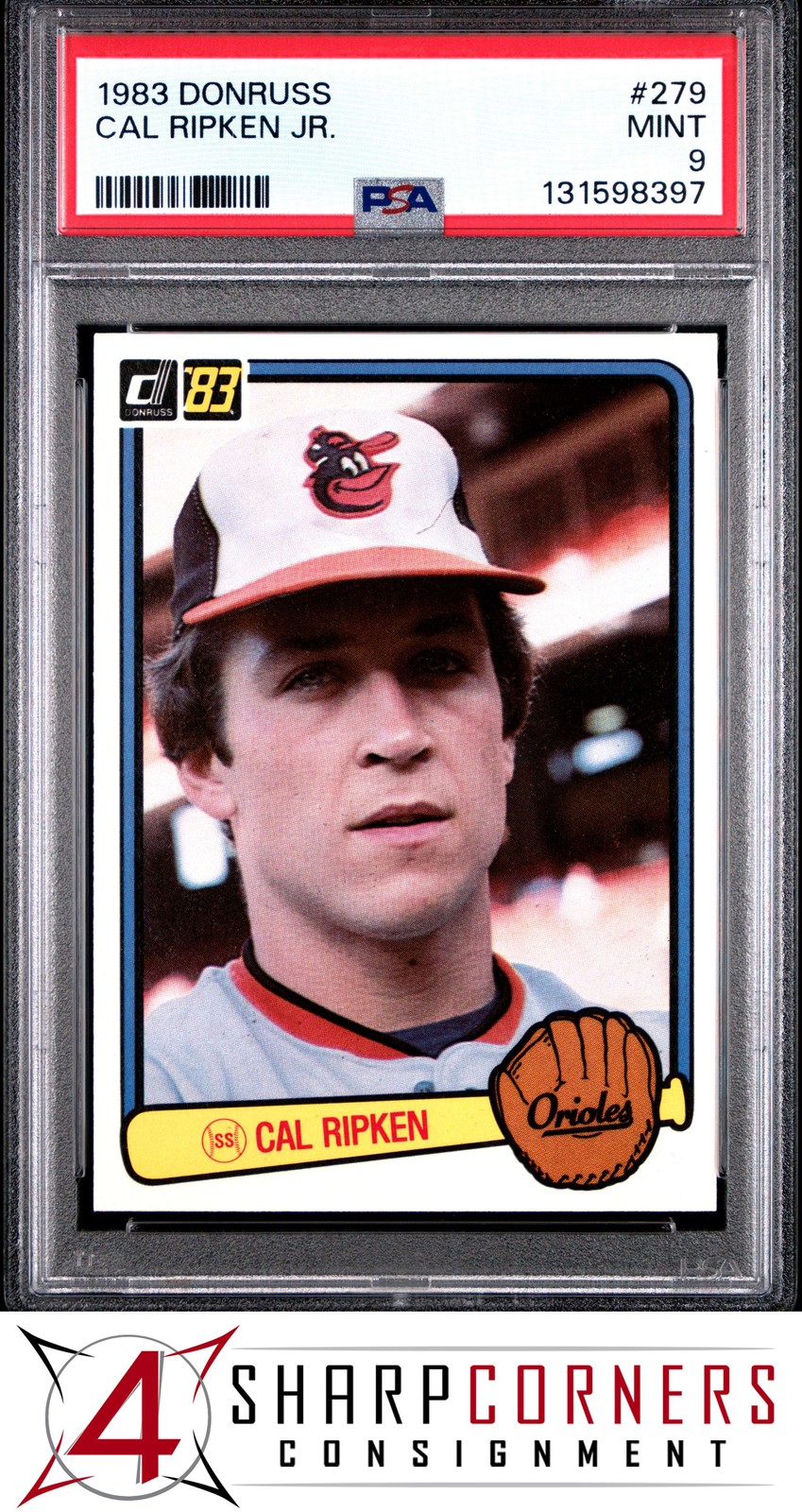 1983 DONRUSS #279 CAL RIPKEN JR. ORIOLES HOF PSA 9