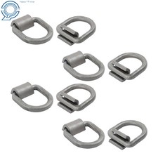 1/2 Inch Heavy Duty Weld-On Forged D Ring Fracture Strength 12,000lbs 8 Pack 