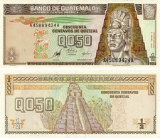 Guatemala 1/2 Quetzal 1998 UNC February (P98)