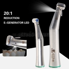 Dentale LED SelfPower 20:1 Impianto Contra Angolo Manipolo Staccabile Motore Tipo E