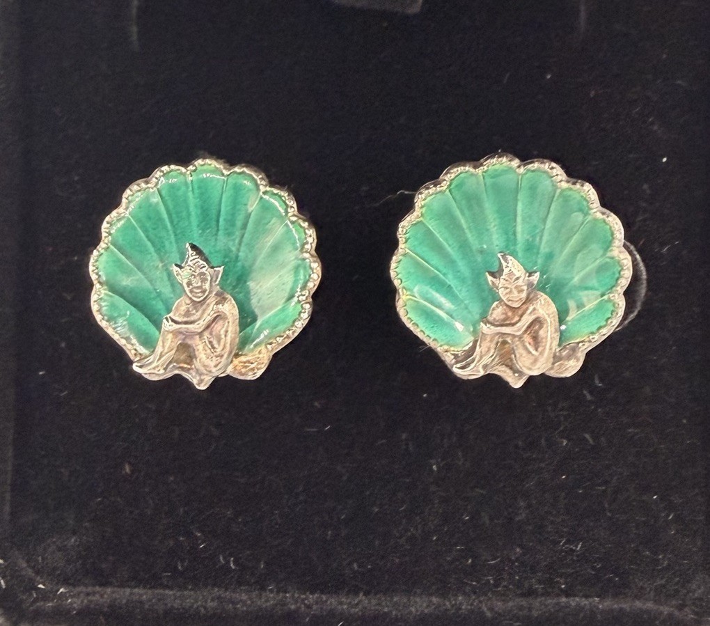 Bernard Instone Sterling Silver Pixie Earrings Gr… - image 2