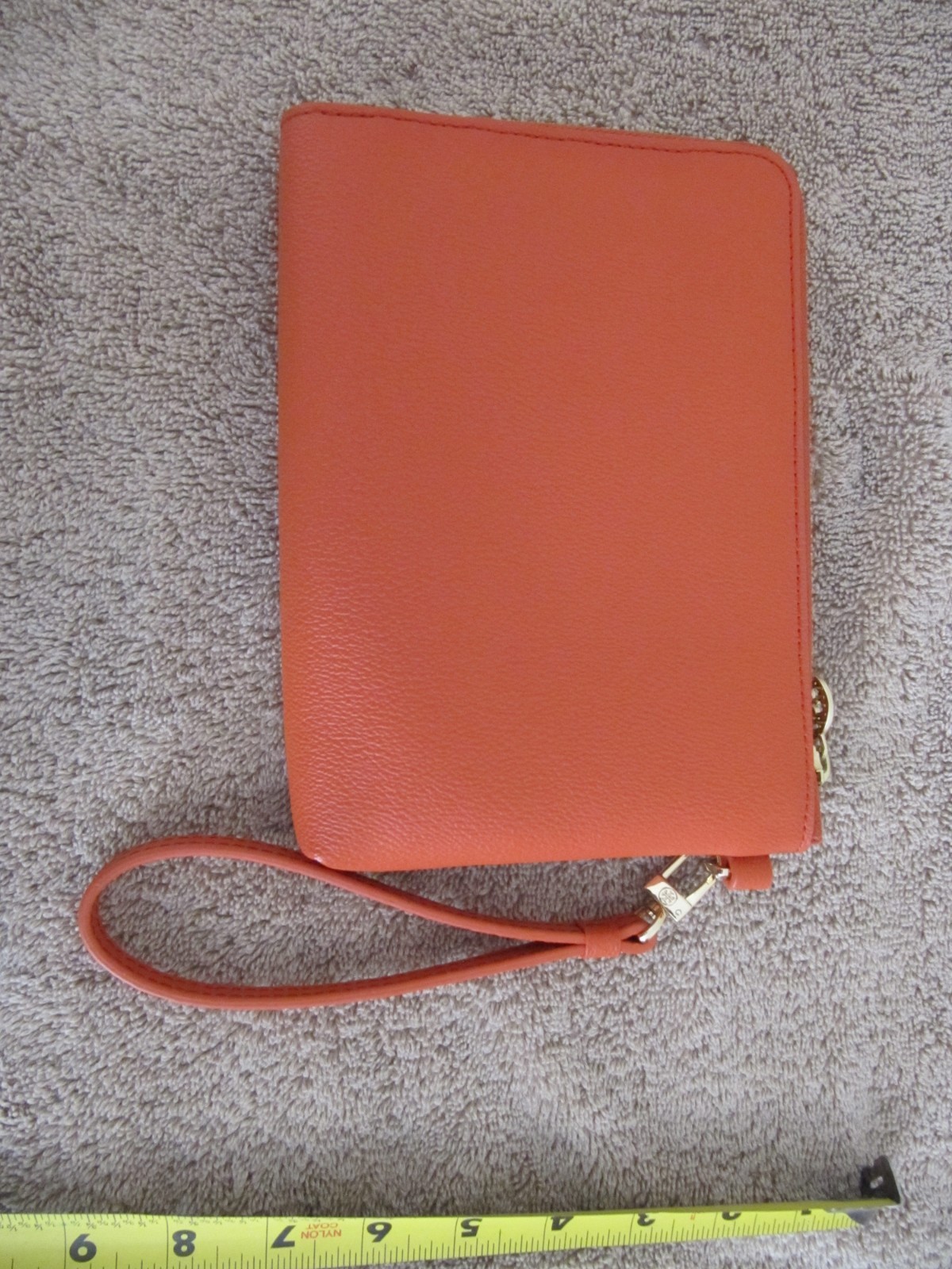 Tori Burch Kerrington Applique Wristlet Orange Detachable strap  thumbnail 5