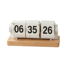 Desktop Flip Tabletop Timepiece Hinged Cards Desk Timer Tabletop Timepiece Black