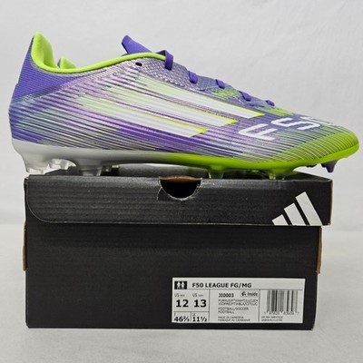 Adidas F50 LEAGUE Men\'s Soccer Cleats Purple Lemon JI003 MSRP  NEW Size 12 Adidas F50 League FG/MG JI0003 Purple Lucid Lemon Mens Size  main image 4