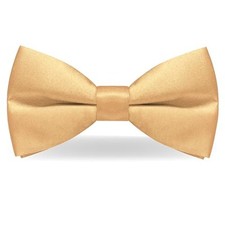 Mens Pre-tied Bow Tie for Wedding Party Adjustable Bowties Champagne