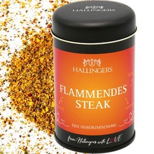 Gewürzmischung Geschenk zum Kochen "BBQ Flammendes Steak" Hallingers DE