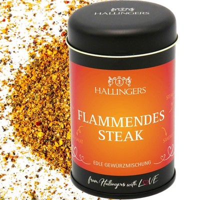 Gewürzmischung Geschenk zum Kochen ''BBQ Flammendes Steak'' Hallingers DE