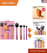 6 Piece Everyday Essentials Makeup Brush Set in Multicolor