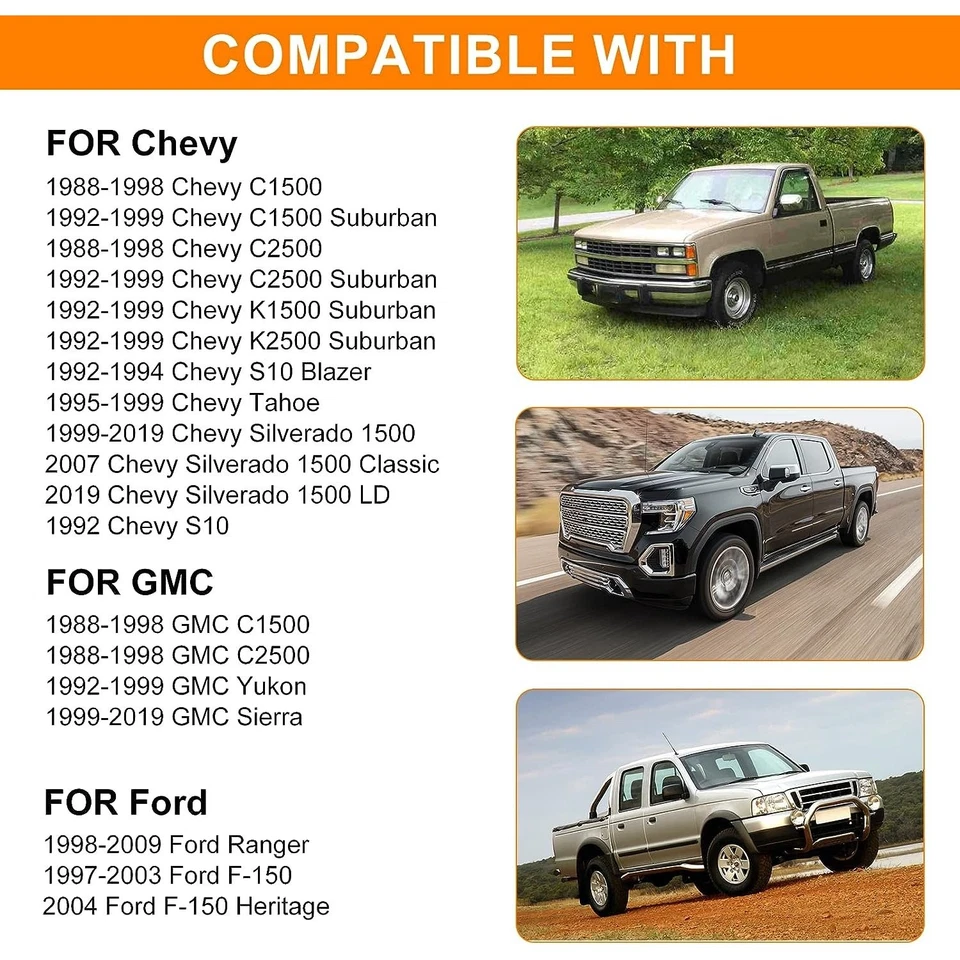 Kit de grillete trasero de 2" para camioneta GM 1988-2018 SUV C/K GMC Chevy C1500 K1500 2 Foto 4 de 4