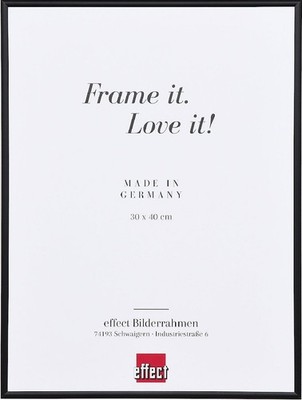 Effect Bilderrahmen Aluminium Serie 1 Museumsglas schwarz 13 x 13 cm