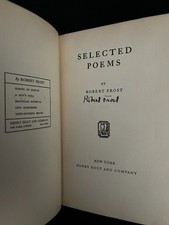 Selected Poems - Robert Frost, Signed, HC, Henry Holt Publishing (1928)