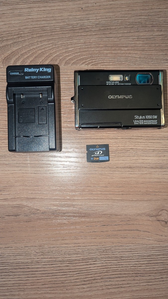 Olympus Stylus Tough 1050SW Digital Camera Black + Memory Card