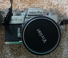 Vintage Minolta SR T102 35mm Camera Vivitar Lens Tiffen Filter 2 boxes film