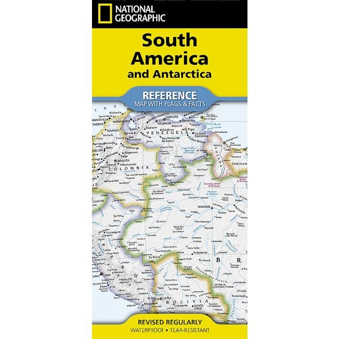 SOUTH AMERICA AND ANTARCTICA MAP