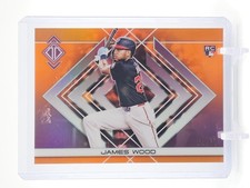 JAMES WOOD 2025 TOPPS TRANSCENDENT ORANGE /25 VAR #65 ROOKIE NATIONALS Q1977