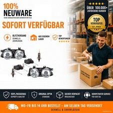 Scheinwerfer passend für BMW 5er E34 09/88-10/95 Leuc. Links Rechts + Stellmotor