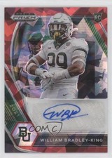 2021 Panini Prizm Draft Picks Red Ice William Bradley-King #DPA-WBK Auto 0b2