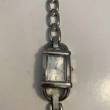 Generic Women's Watch ~ 17 mm Quartz Steel Rectangular Bracelet W/ 2 Extra Bands