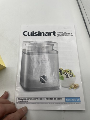 #ad Cuisinart Frozen Yogurt Sorbet I’ve Cream Maker Model ICE 30BCP1 $58.95