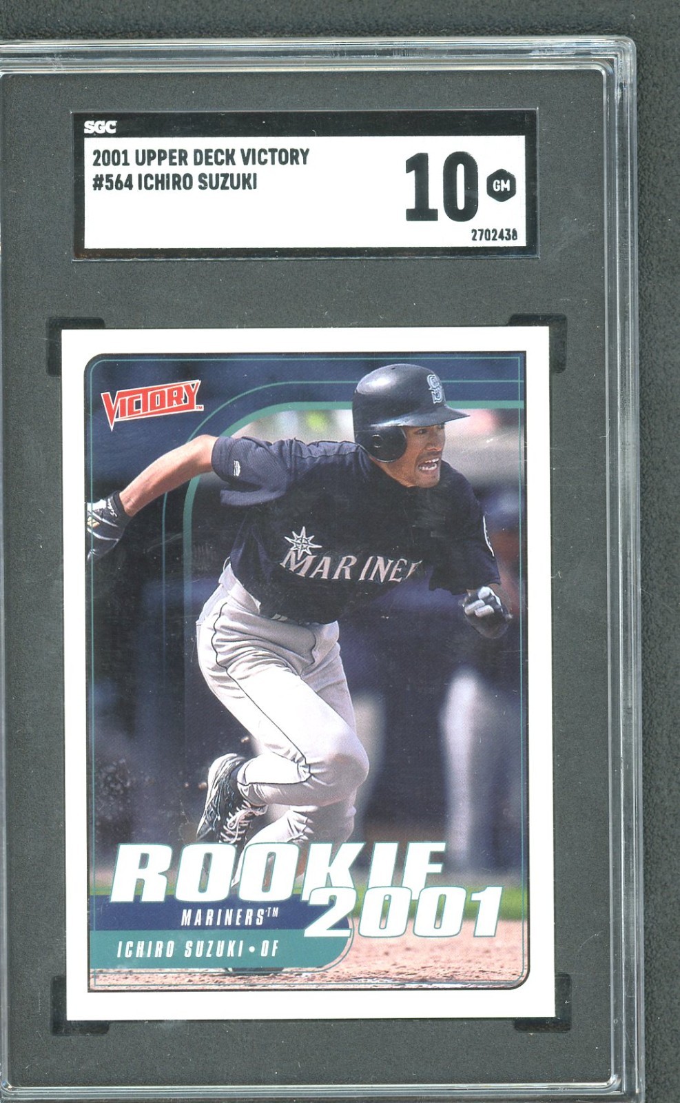 2001 Upper Deck Victory Baseball Ichiro Suzuki ROOKIE SGC 10