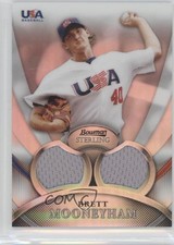 2010 Bowman Sterling USA Baseball Relics Dual Refractor /199 Brett Mooneyham 2u3