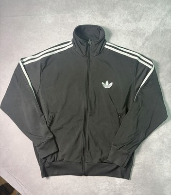Adidas Vintage Trainingsjacke 2009 - Schwarz Weiß - Track Jacket - L