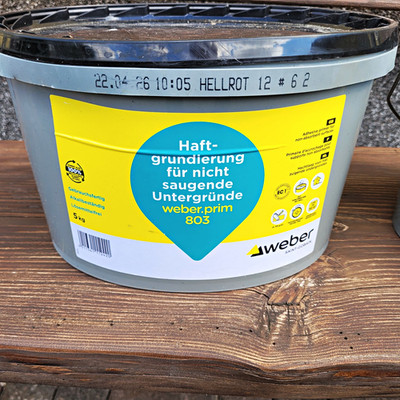 Weber weber.prim 803 Haftgrundierung 5 kg hellrot für nicht saugende Untergründe
