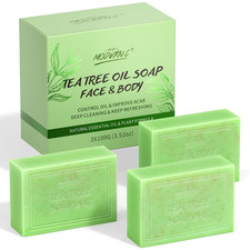 Tea Tree Soap Bar for Face  Body Wash Tea Tree Oil Bath Soaps for Athlete's Foo