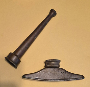 COOL! VINTAGE BRASS SMALL FIRE HOSE & WATERING HOSE NOZZLES -