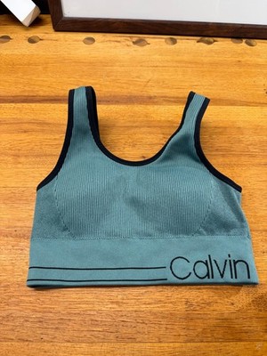 Calvin Klein Performance Women's Sports Bra Size Small Nylon Blend Teal