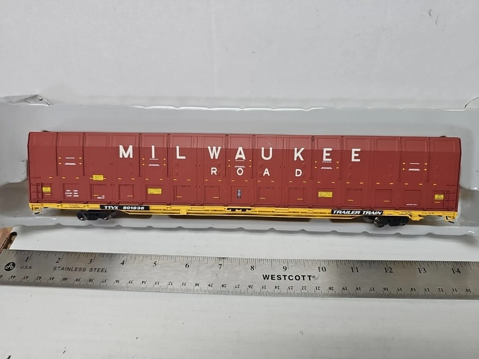 Exactrail EE-1203-3 Milwaukee Road Vert-A-Pac Automobile Car Metal Wheels Read - Image 2 of 4