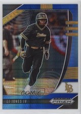 2020 Panini Prizm Draft Picks Blue & Carolina Hyper LJ Jones IV #PDP152 3y1