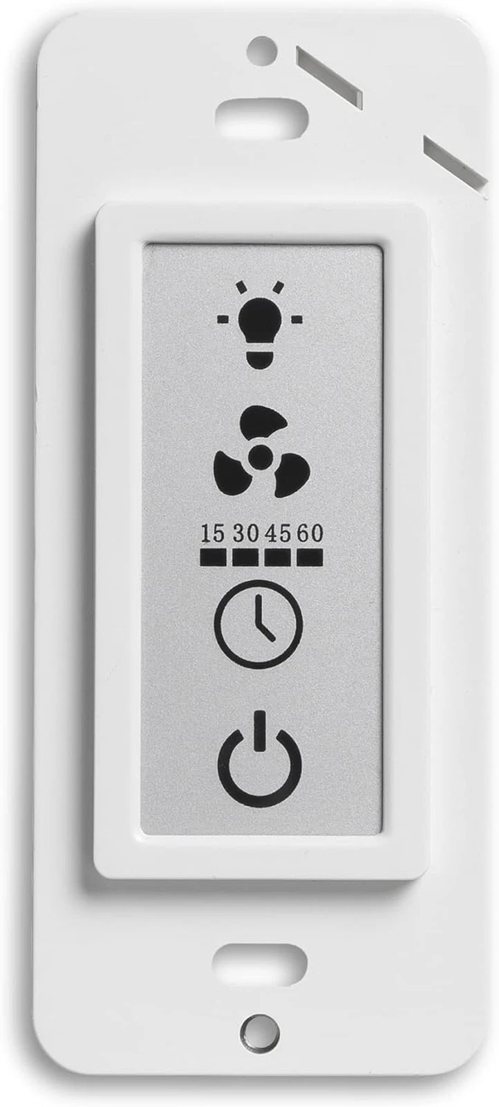 Homewerks 7150-12 LCD Bathroom Timer Switch for Ventilation Fan and Light 3 Func