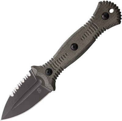 Bastinelli Creations Telum Fixed Blade M390 Green Micarta