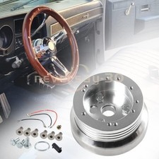 5 6 Hole Steering Wheel Polished Hub Adapter Flaming River Ididit For Gm Chevy