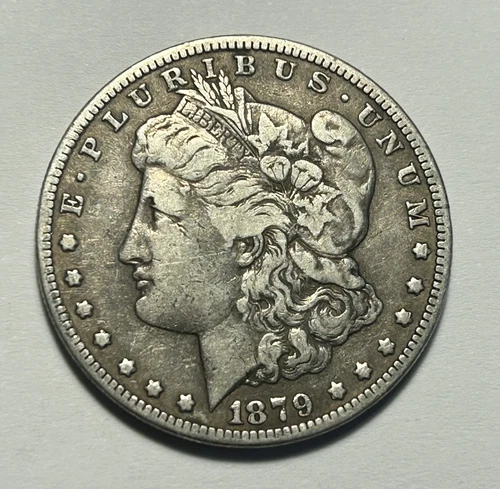 1879 S REVERSE OF 1878  MORGAN DOLLAR FINE