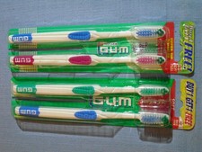 Lot of 4 GUM Toothbrush Super Tip Full Size Soft New NOS 460  2 - 2 packs