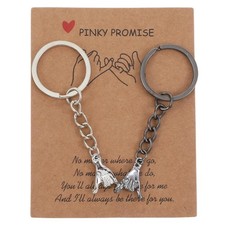 Matching Keychains for Couples, Pinky Promise Keychain Couples Keychain