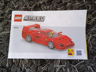 Lego Speed Champions Ferrari F40 Instructions Lego 76934 Lego